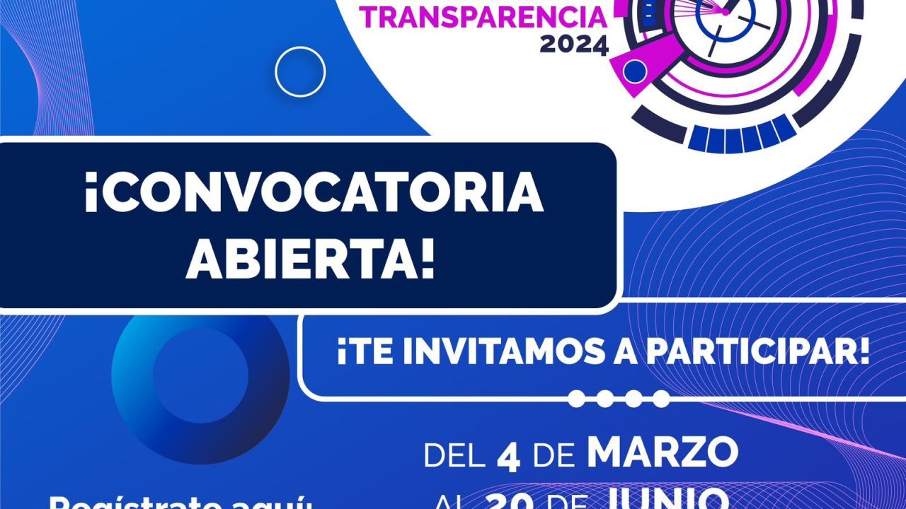 Participa en el Certamen de Innovación en Transparencia 2024.