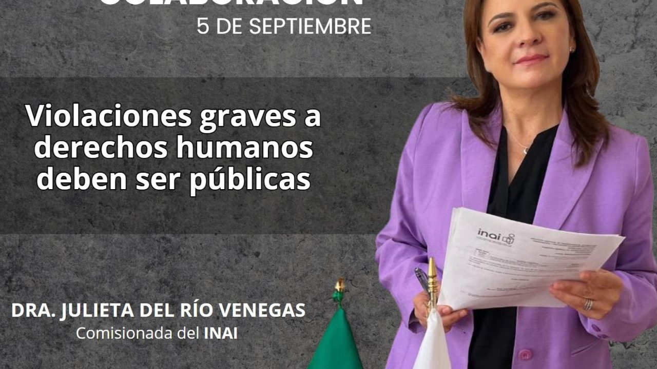 INAI, contra la opacidad ante violaciones graves a derechos humanos